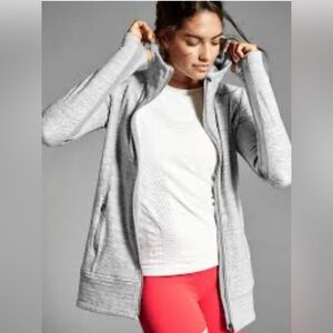 Athleta Burpee Heather Gray Jacket Size XL